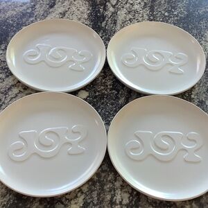 Crate&Barrel “Joy” Salad Plates by Lucia Eames-Set of 4